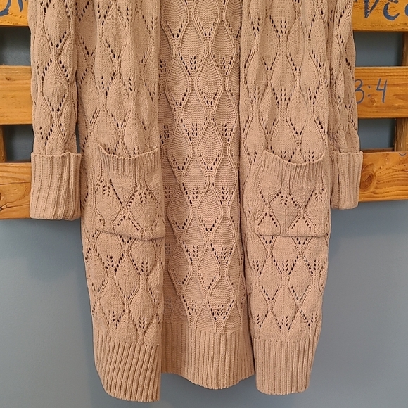 Boho Open-Front Cardigan - Picture 3 of 5